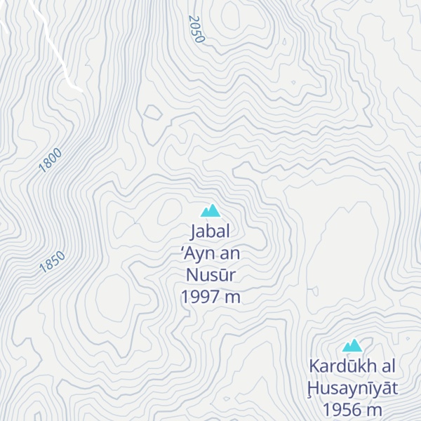 Map of Jabal ‘Ayn an Nusūr
