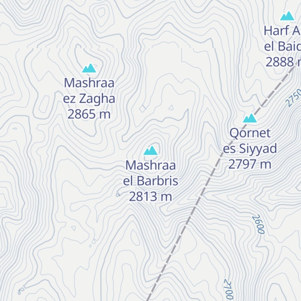 Map of Mashraa el Barbris