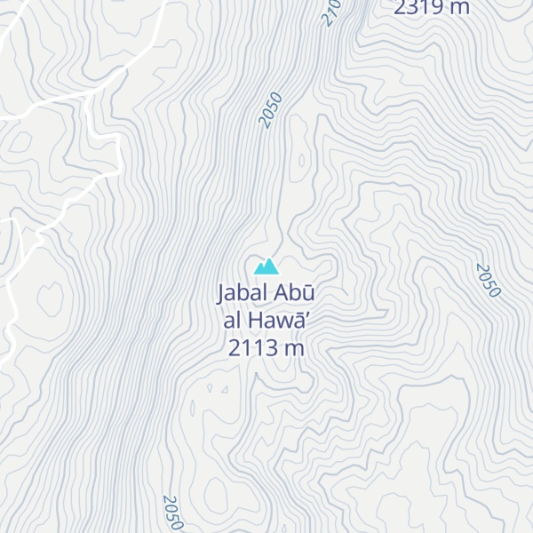 Map of Jabal Abū al Hawā’