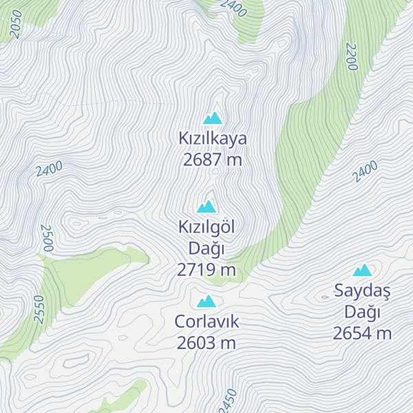 Map of Kızılgöl Dağı