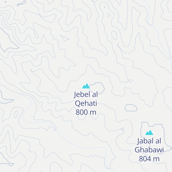 Map of Jebel al Qehati