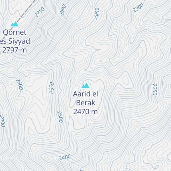 Map of Aarid el Berak