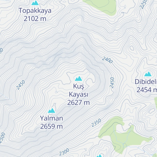 Map of Kuş Kayası