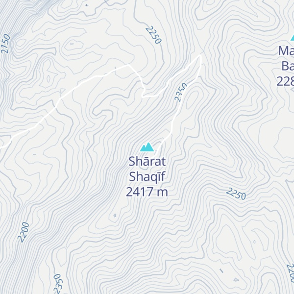 Map of Shārat Shaqīf