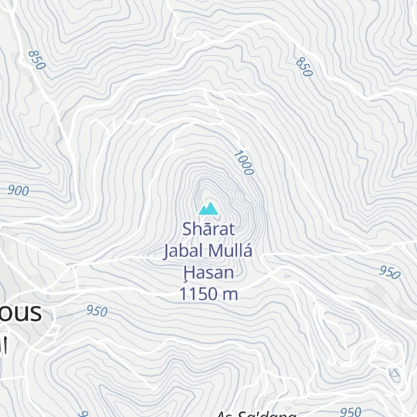 Map of Shārat Jabal Mullá Ḩasan