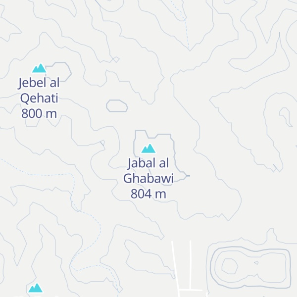 Map of Jabal al Ghabawi