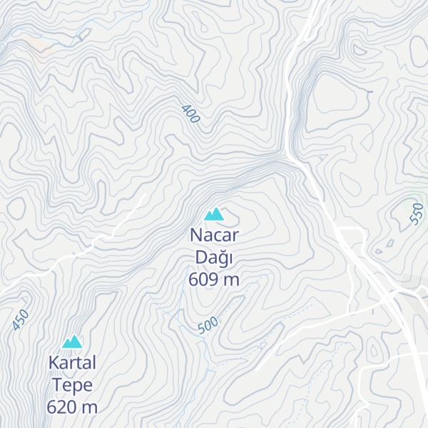 Map of Nacar Dağı