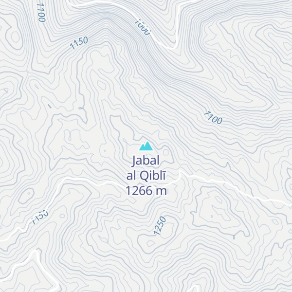 Map of Jabal al Qiblī