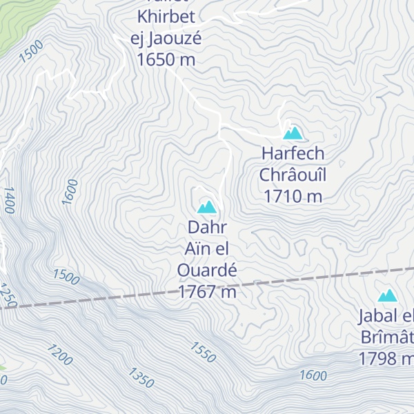 Map of Dahr Aïn el Ouardé