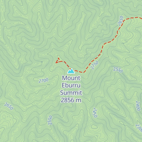 Map of Mount Eburru Summit