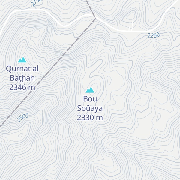 Map of Bou Soûaya