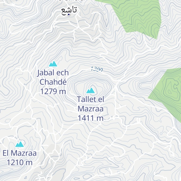 Map of Tallet el Mazraa