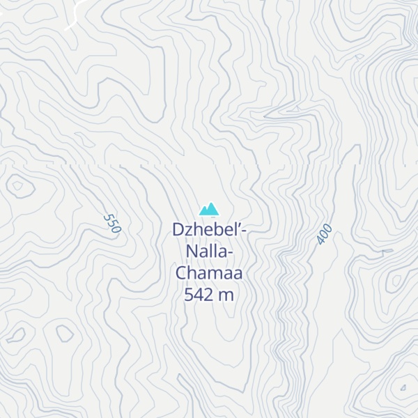 Map of Dzhebel’-Nalla-Chamaa