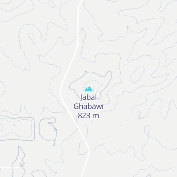 Map of Jabal Ghabāwī