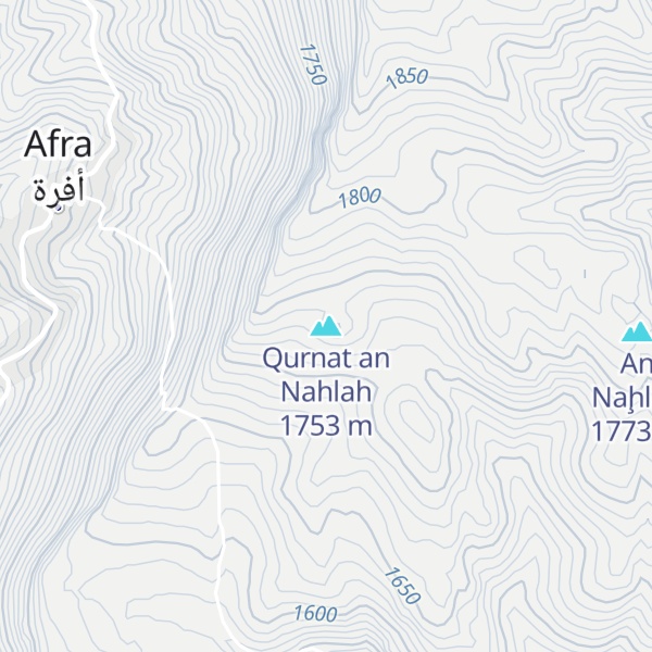 Map of Qurnat an Nahlah