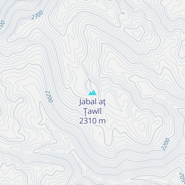 Map of Jabal aţ Ţawīl