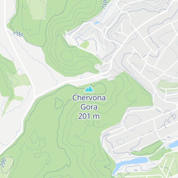 Map of Chervona Gora
