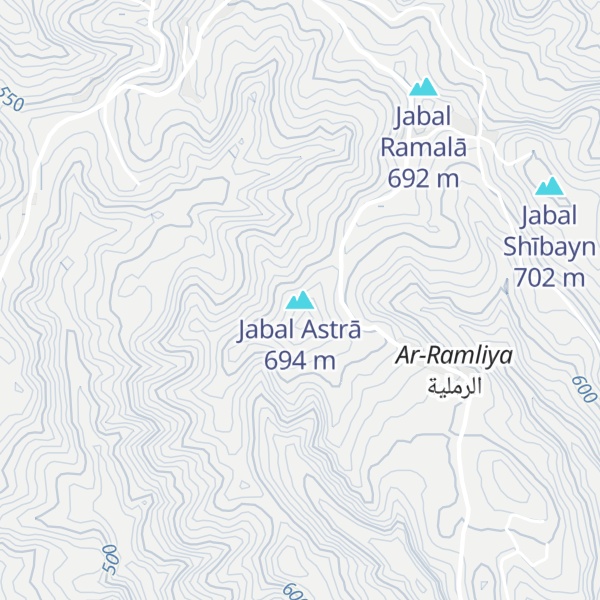 Map of Jabal Astrā