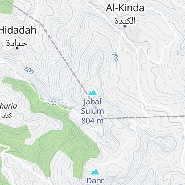 Map of Jabal Sulūm