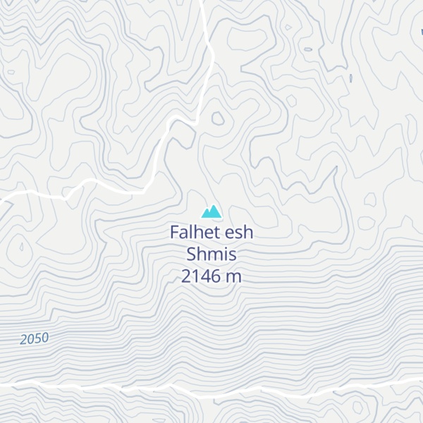 Map of Falhet esh Shmis