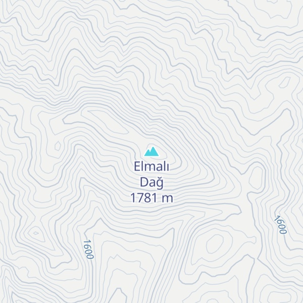 Map of Elmalı Dağ