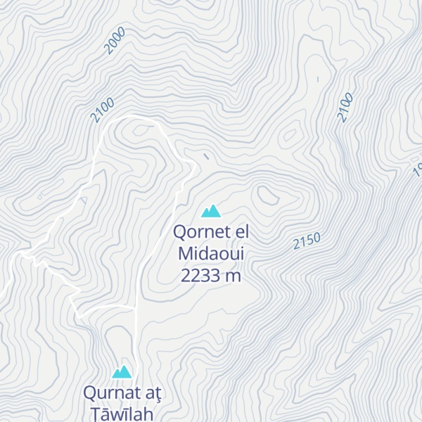 Map of Qornet el Midaoui