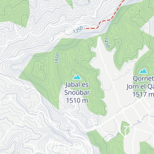 Map of Jabal es Snoûbar