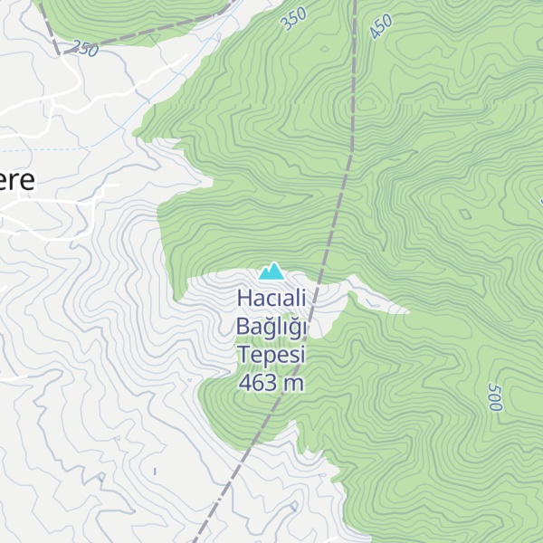 Map of Hacıali Bağlığı Tepesi