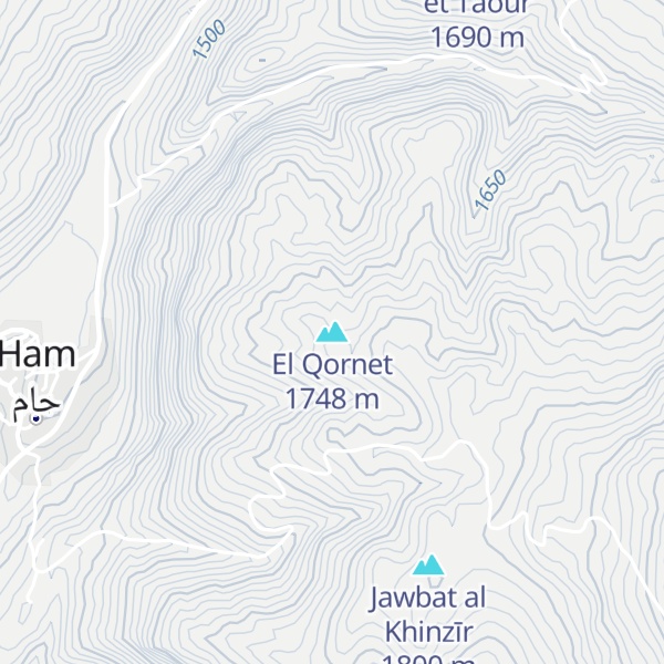 Map of El Qornet