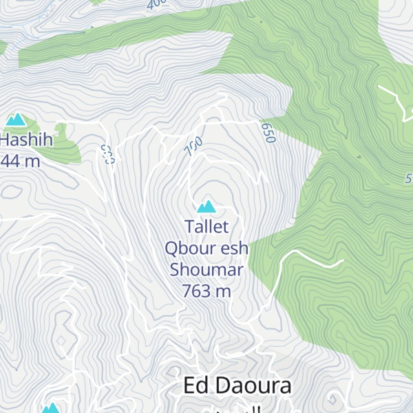 Map of Tallet Qbour esh Shoumar
