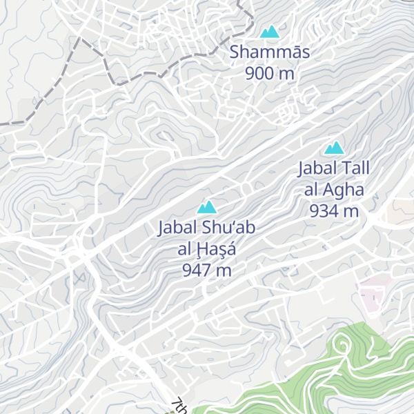 Map of Jabal Shu‘ab al Ḩaşá