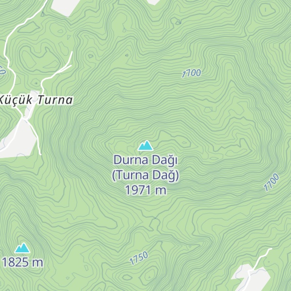 Map of Durna Dağı (Turna Dağ)