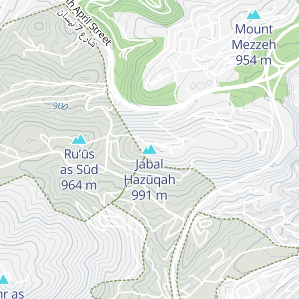 Map of Jabal Ḩazūqah