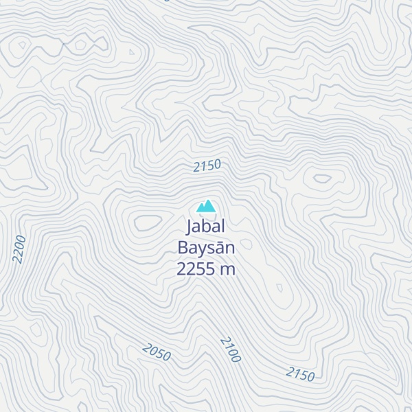 Map of Jabal Baysān