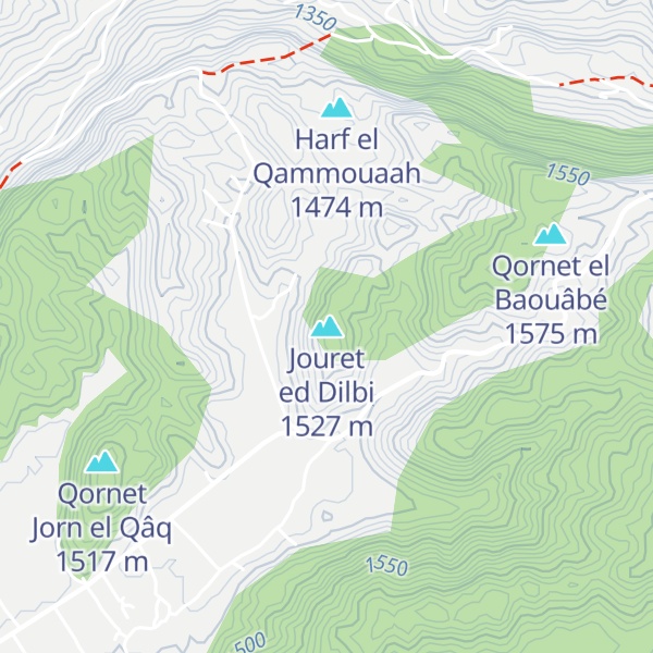 Map of Jouret ed Dilbi