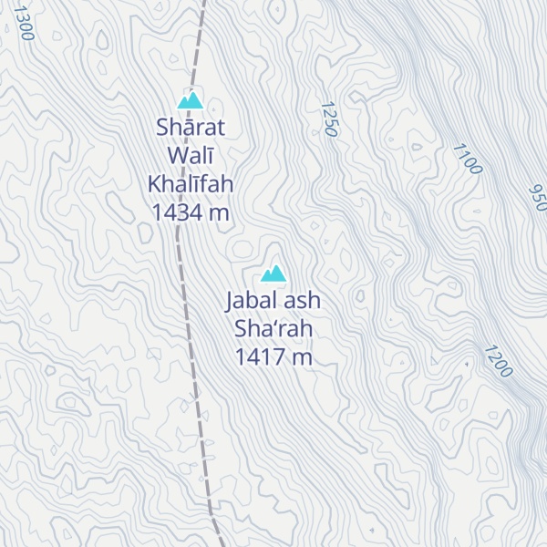 Map of Jabal ash Sha‘rah