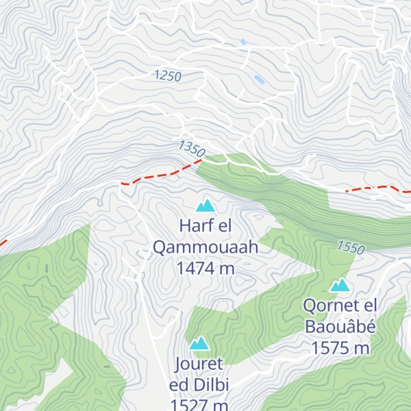 Map of Harf el Qammouaah