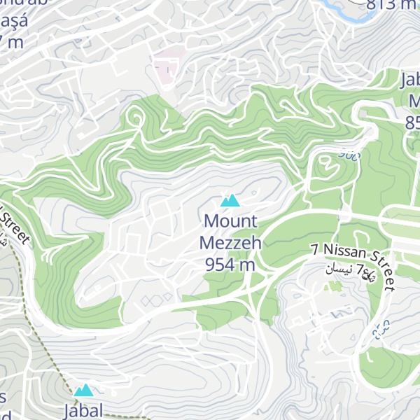 Map of Jabal al `Ajwah