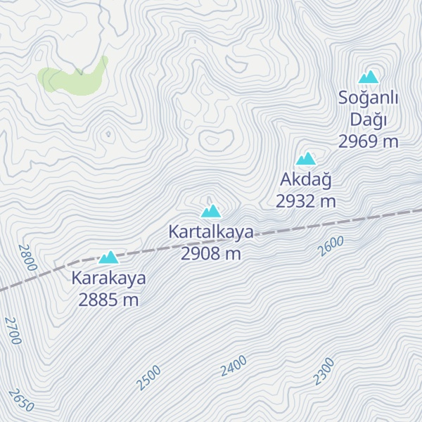 Map of Kartalkaya