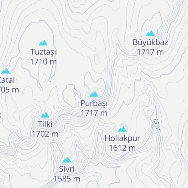 Map of Purbaşı