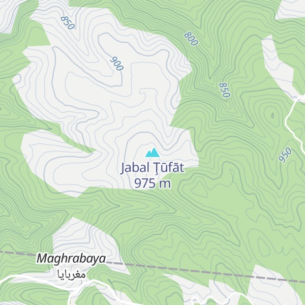 Map of Jabal Ţūfāt