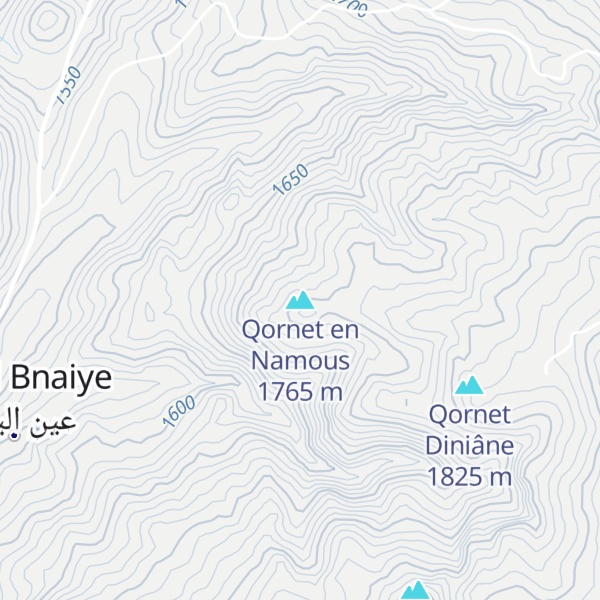 Map of Qornet en Namous