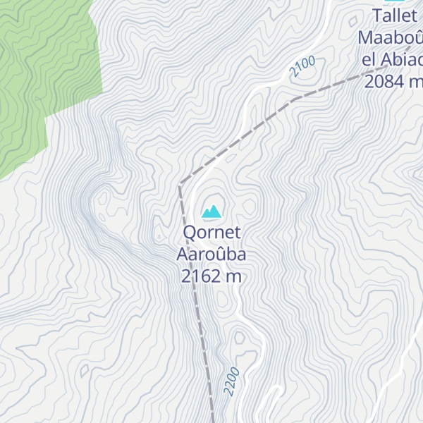 Map of Qornet Aaroûba