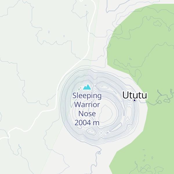 Map of Sleeping Warrior Nose