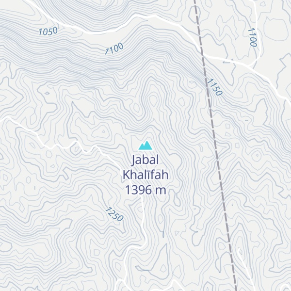 Map of Jabal Khalīfah