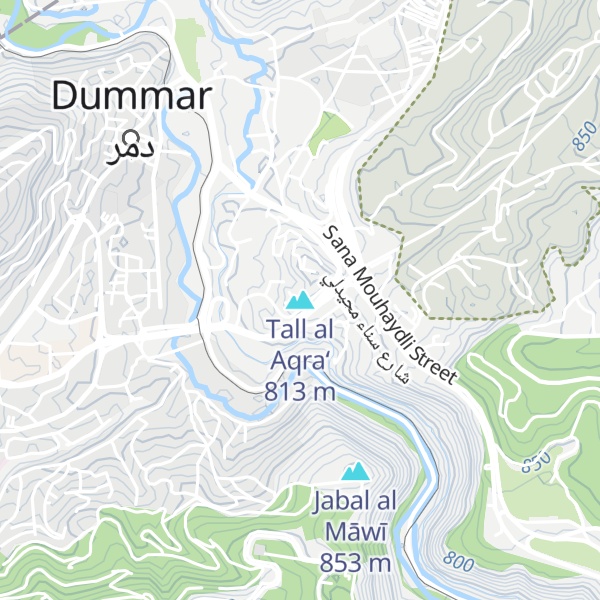 Map of Tall al Aqra‘