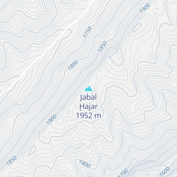 Map of Jabal Ḩajar