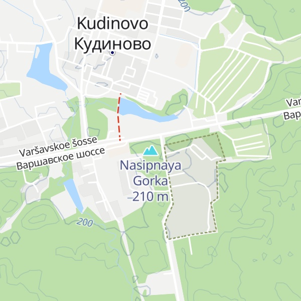 Map of Nasipnaya Gorka