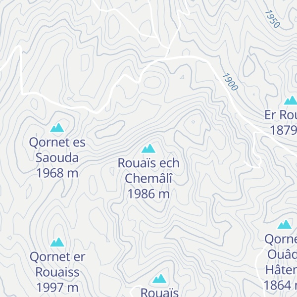 Map of Rouaïs ech Chemâlî
