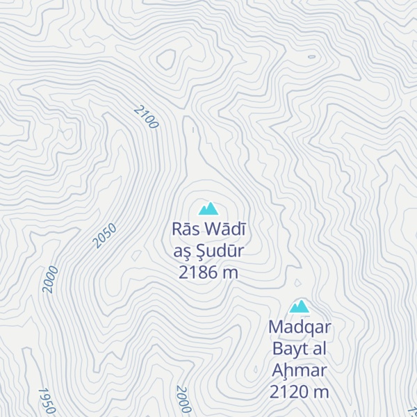 Map of Rās Wādī aş Şudūr
